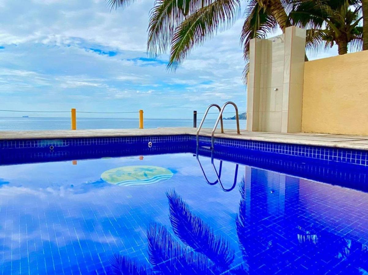 Hermoso Condominio Suites Las Palmas Con Alberca Manzanillo Exterior photo